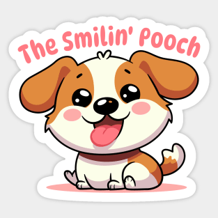 The Smilin' Pooch Sticker